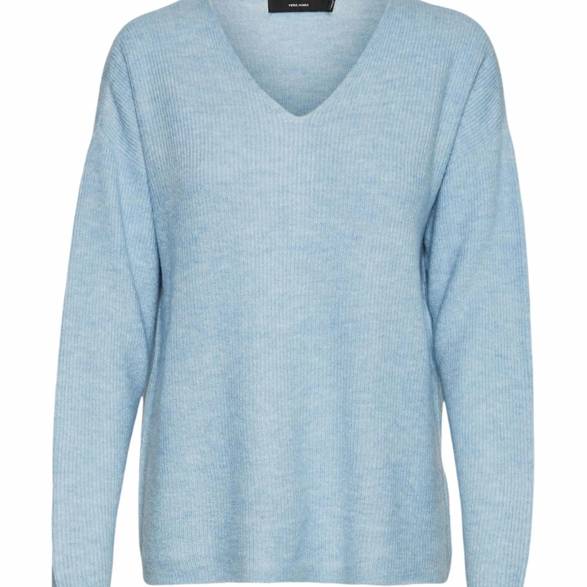Vero Moda VMCREWLEFILE LS V-NEC Strickpullover