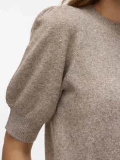 Vero Moda VMDOFFY 2/4 O-NECK PU Pullover