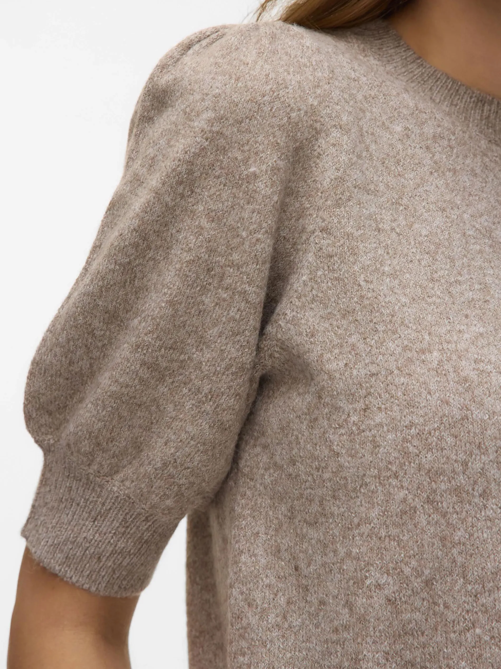 Vero Moda VMDOFFY 2/4 O-NECK PU Pullover