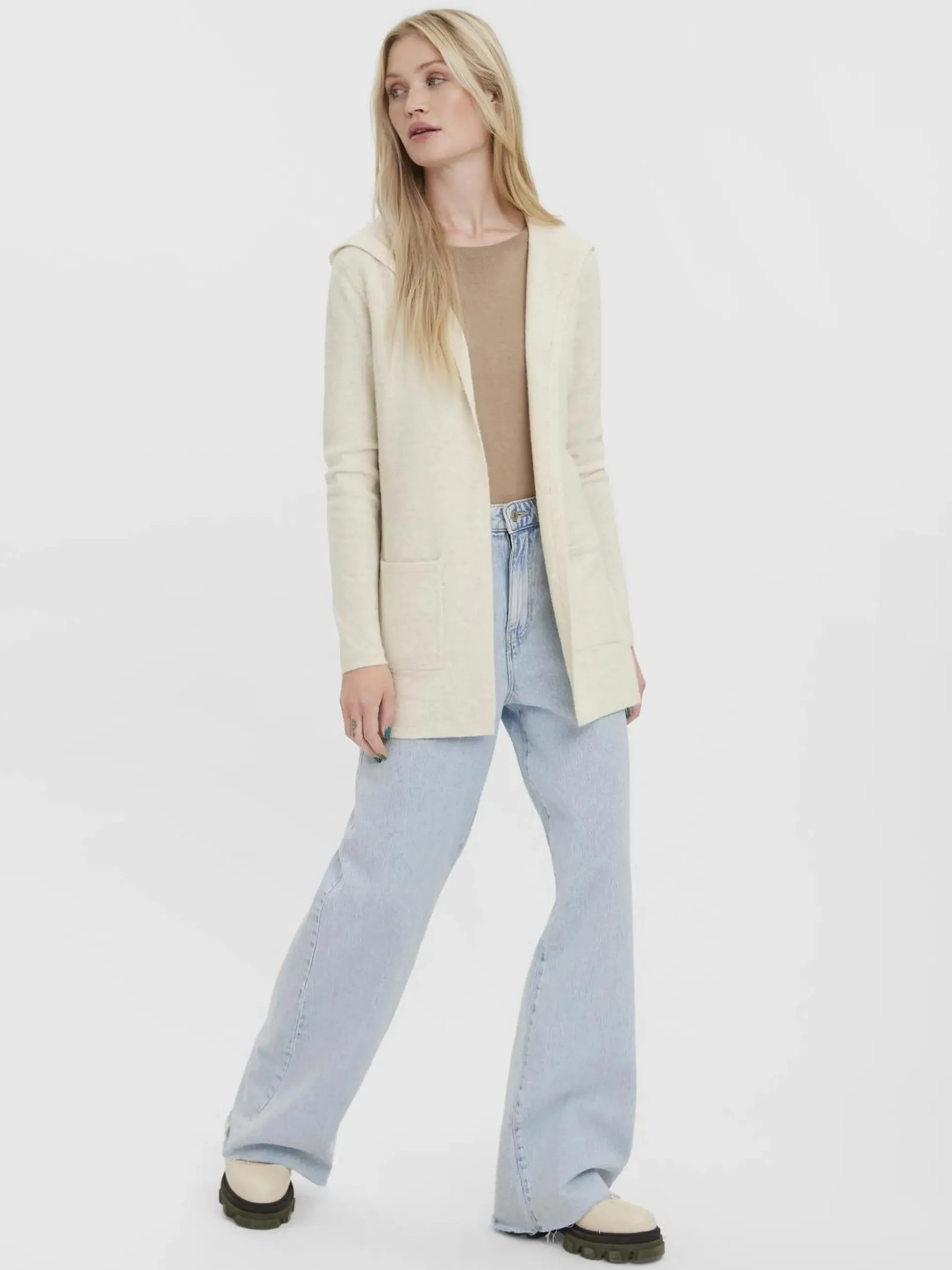 Vero Moda VMDOFFY LS OPEN HOOD Longcardigan