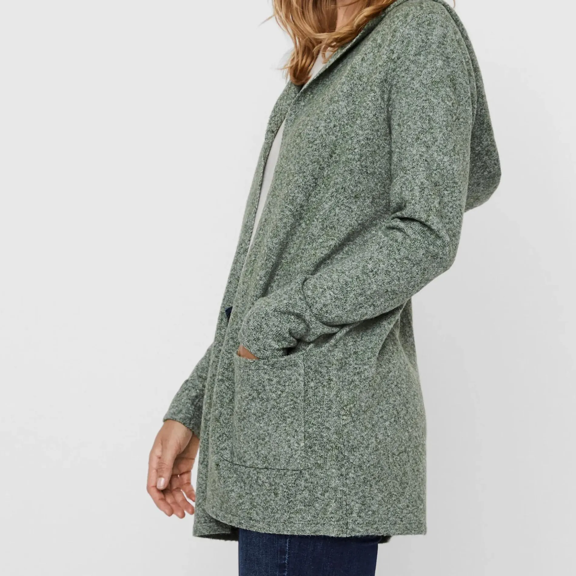 Vero Moda VMDOFFY LS OPEN HOOD Longcardigan