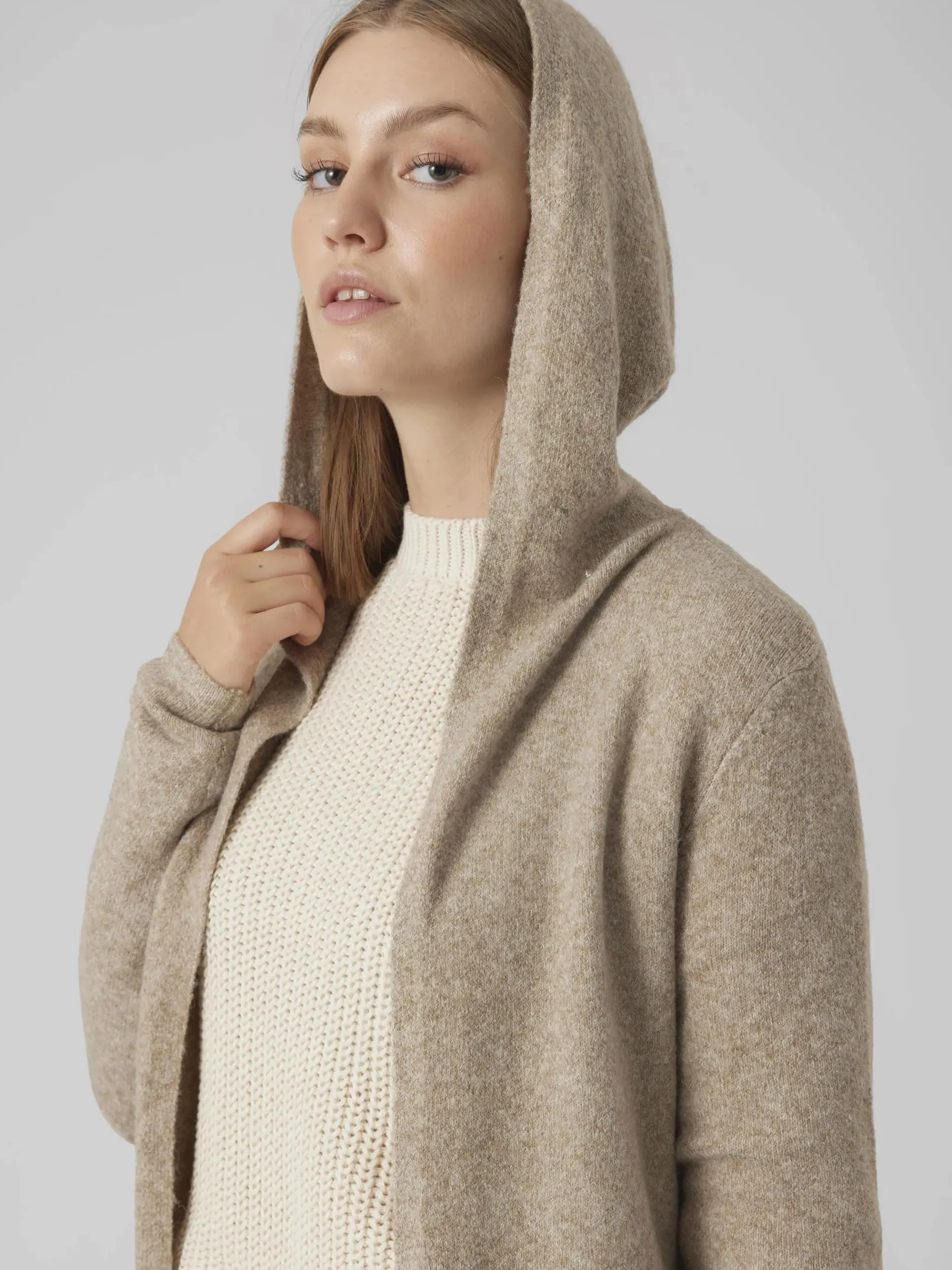 Vero Moda VMDOFFY LS OPEN HOOD Longcardigan