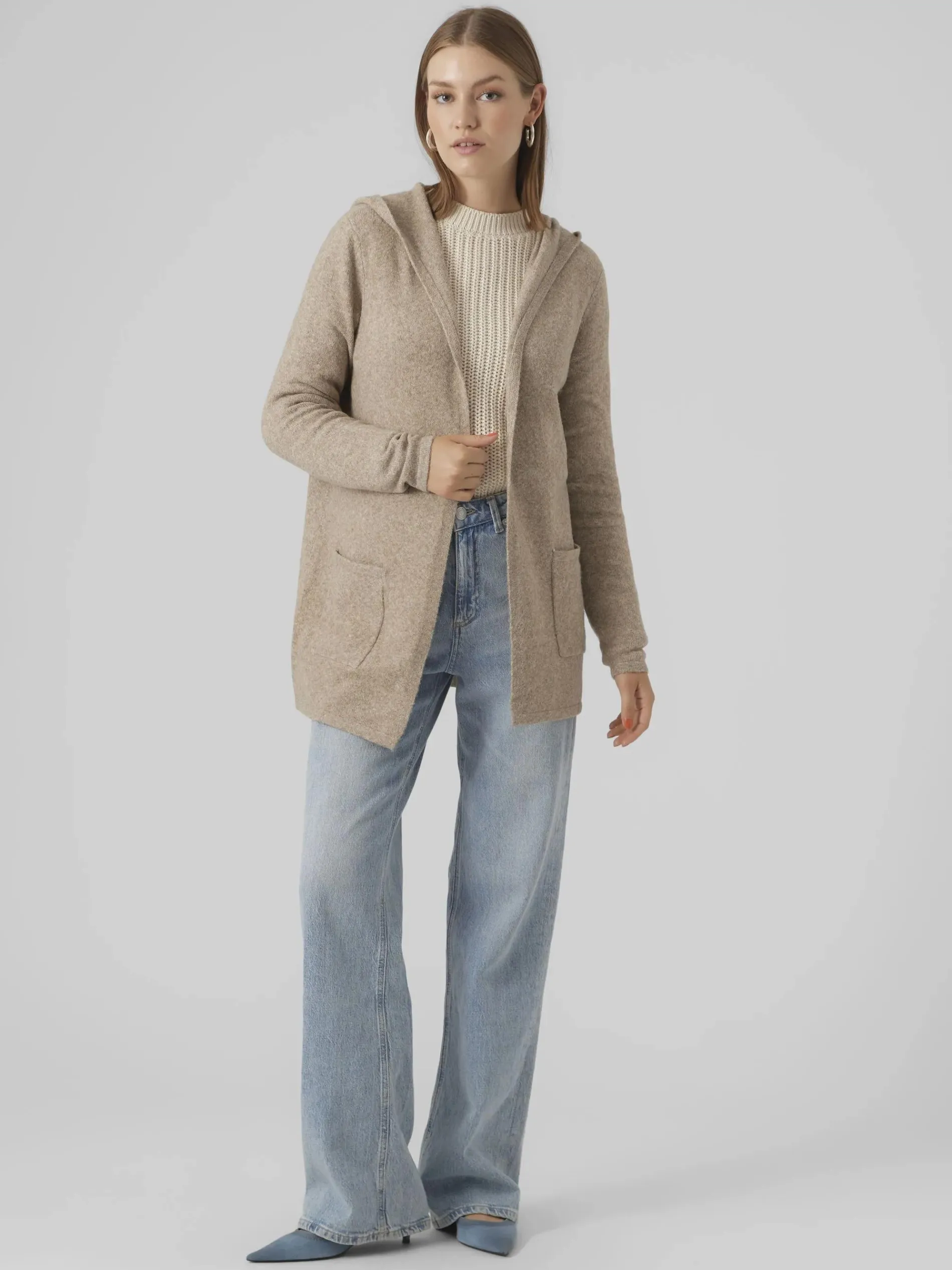 Vero Moda VMDOFFY LS OPEN HOOD Longcardigan