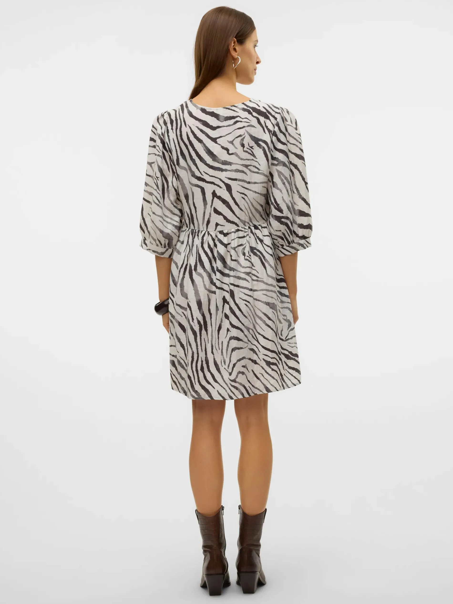 Vero Moda VMDORA DESY 3/4 V-N S Kleid