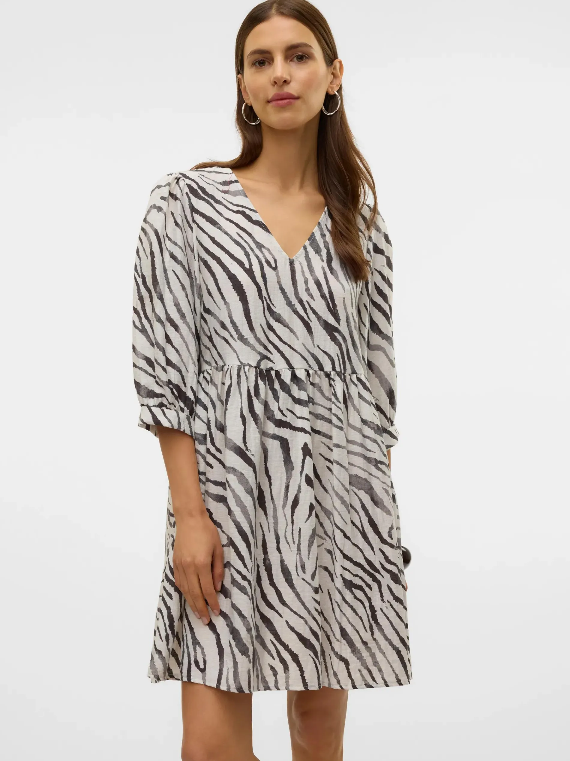 Vero Moda VMDORA DESY 3/4 V-N S Kleid