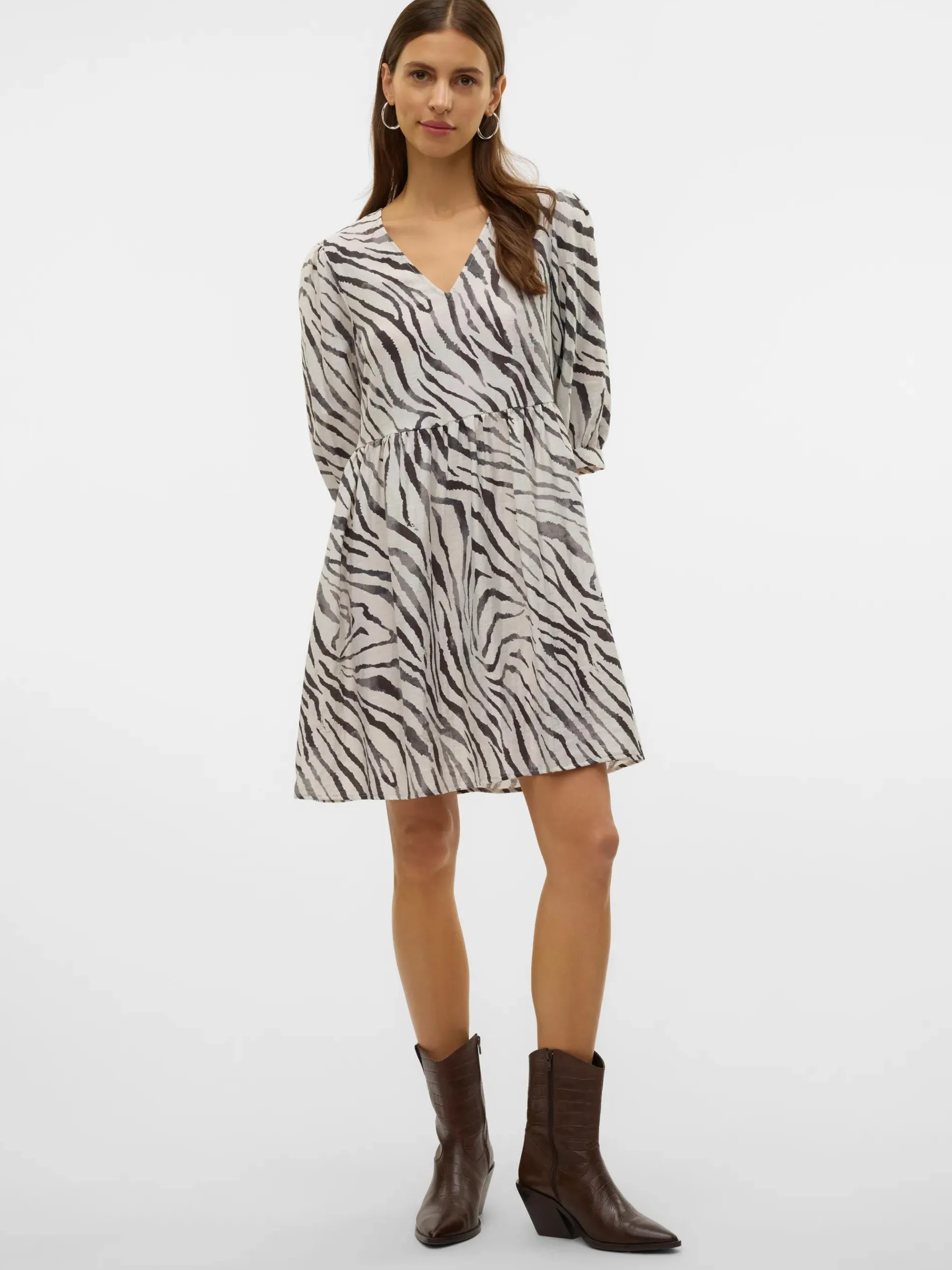 Vero Moda VMDORA DESY 3/4 V-N S Kleid