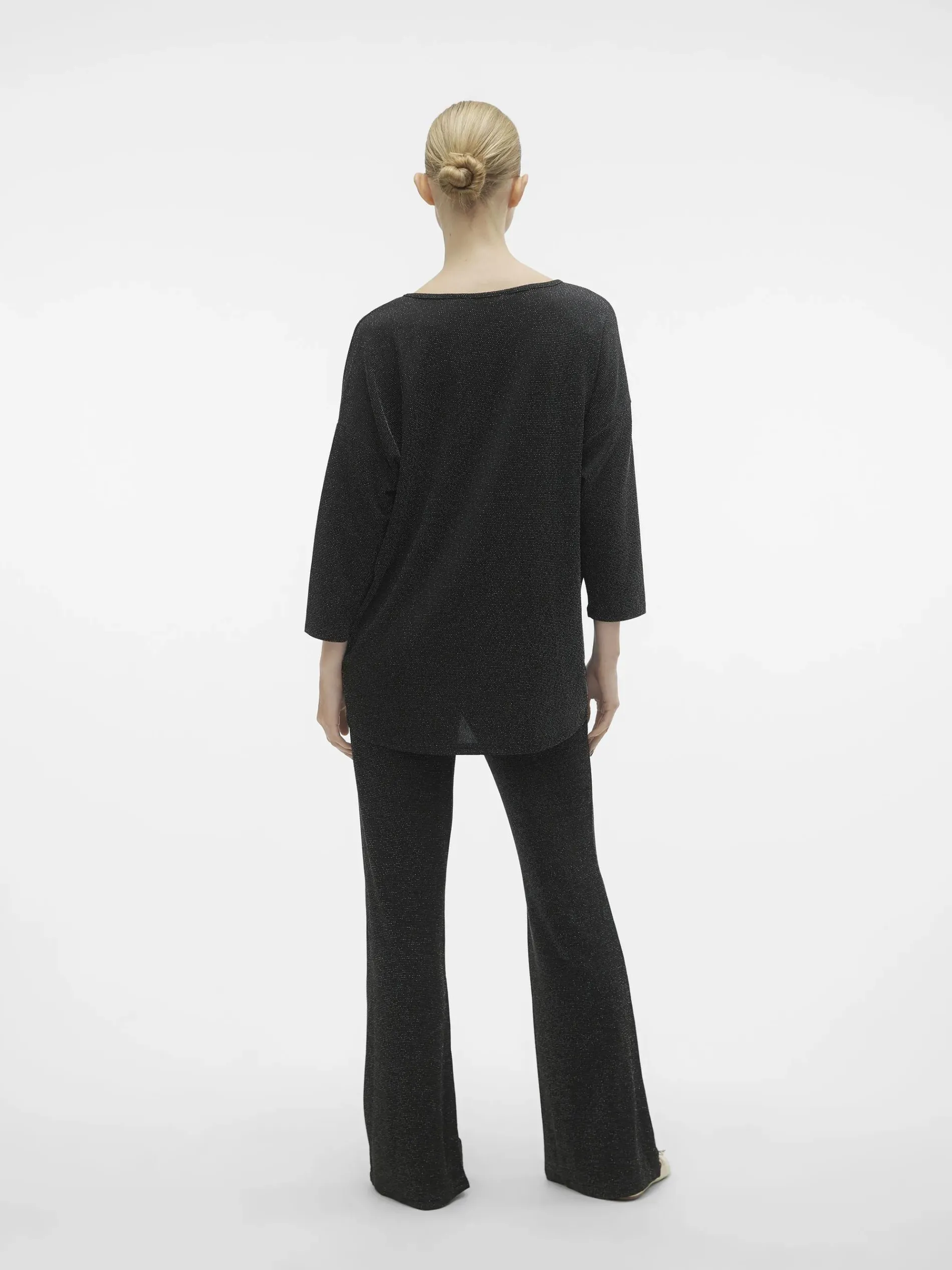 Vero Moda VMKANVA 3/4 GLITTER V Pullover mit Glitter