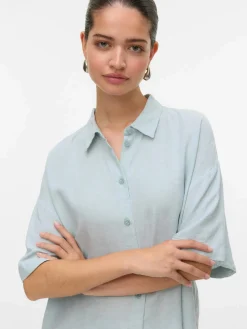Vero Moda VMLINN 2/4 SHORT SHIR Bluse