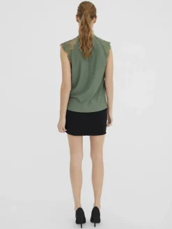 Vero Moda VMMILLA SL LACE TEE G Spitzentop
