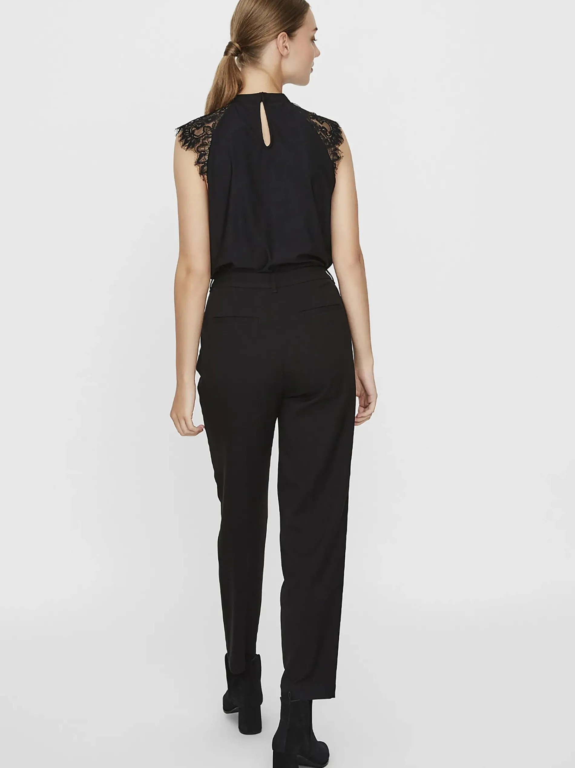 Vero Moda VMMILLA SL LACE TEE G Spitzentop