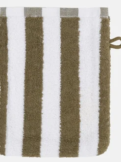 Waschhandschuh gestreift, 16x21cm