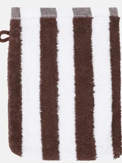 Waschhandschuh gestreift, 16x21cm