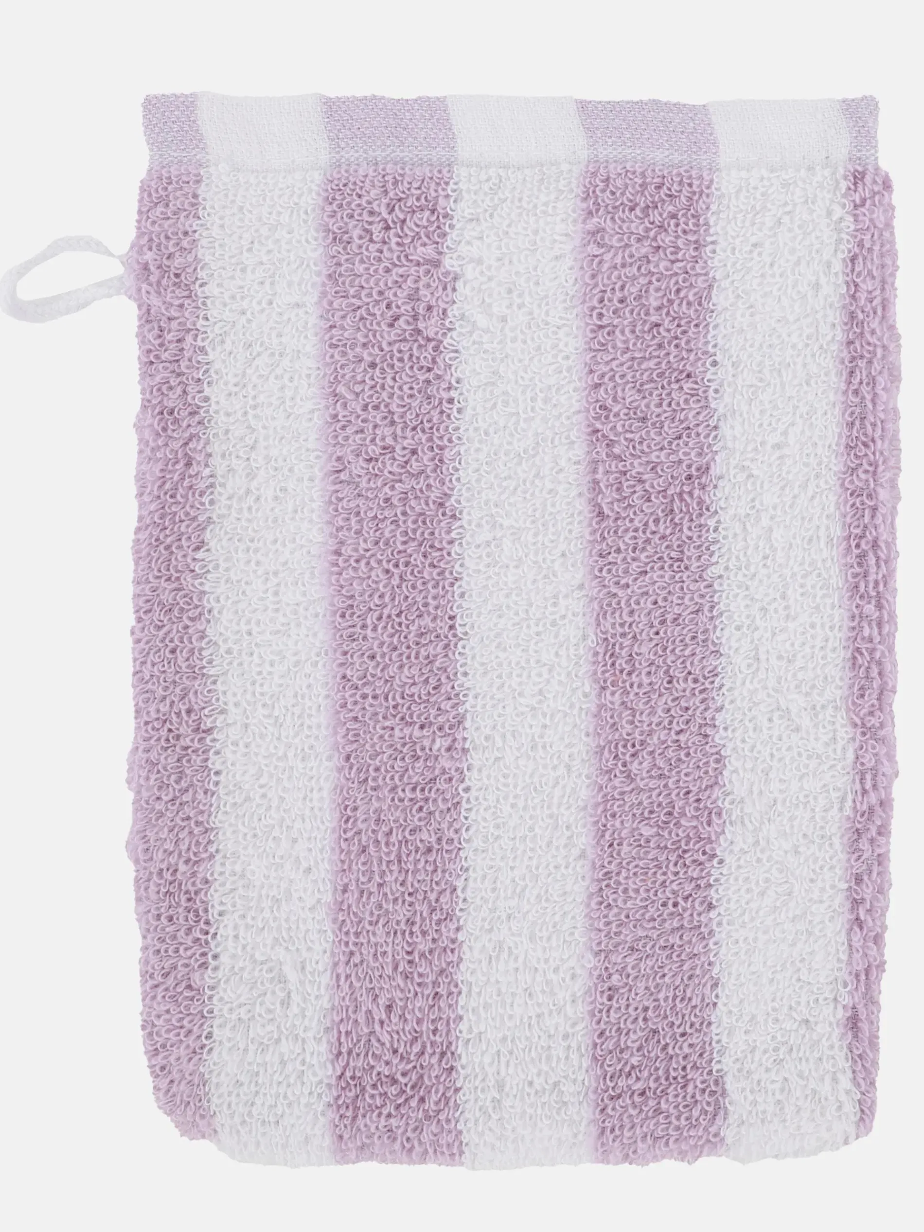 Waschhandschuh gestreift 16x21 cm