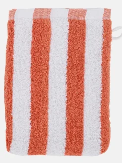 Waschhandschuh gestreift 16x21 cm