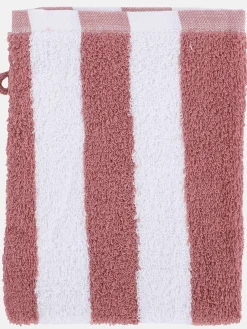 Waschhandschuh gestreift 16x21 cm