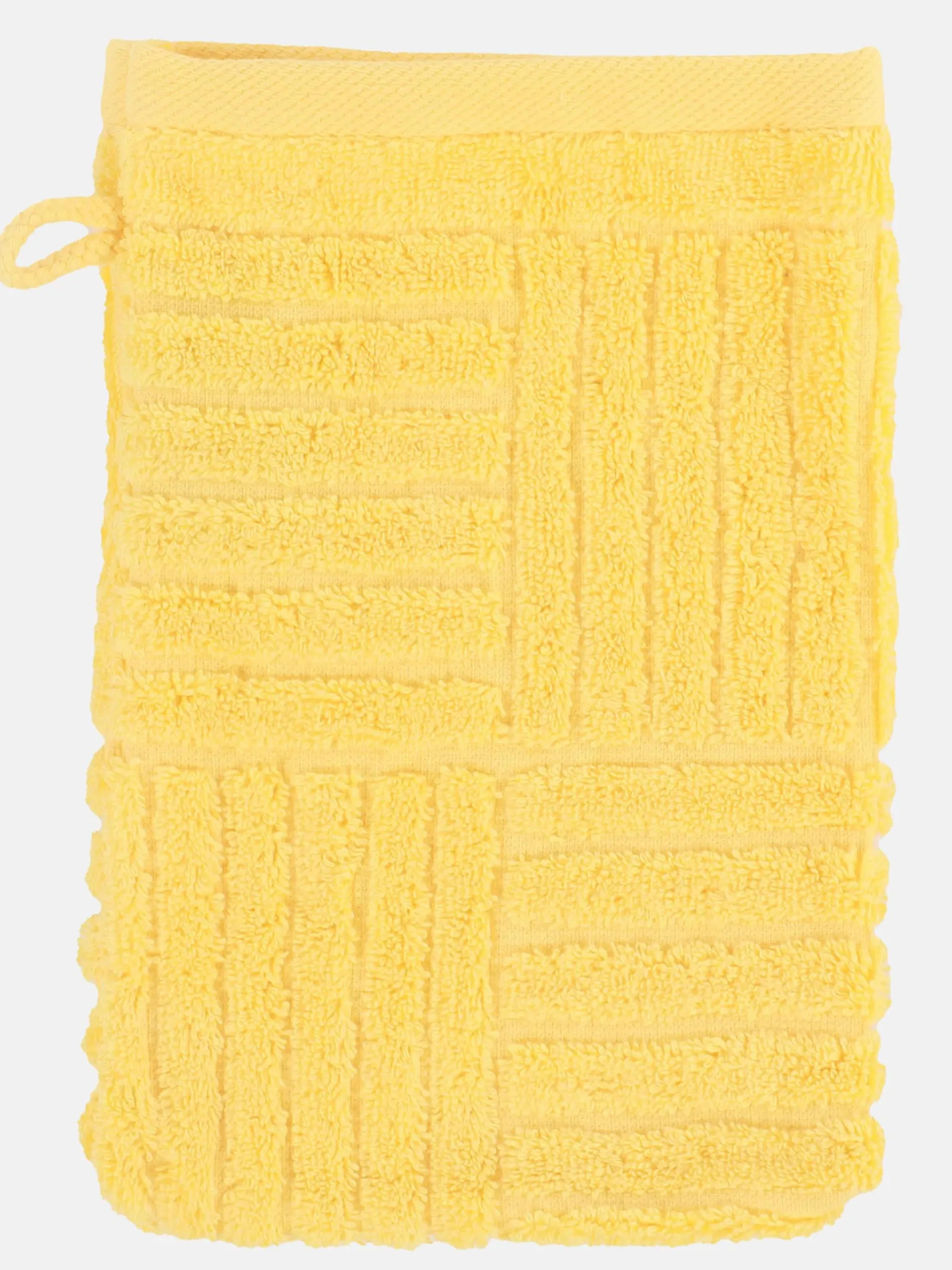 Waschhandschuh mit Carremuster 16x22cm