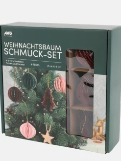 Weihnachtsbaum Schmuck-Set, 9tlg.