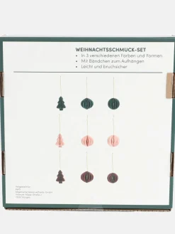 Weihnachtsbaum Schmuck-Set, 9tlg.