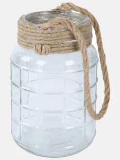 Windlicht aus Glas, 23x15cm